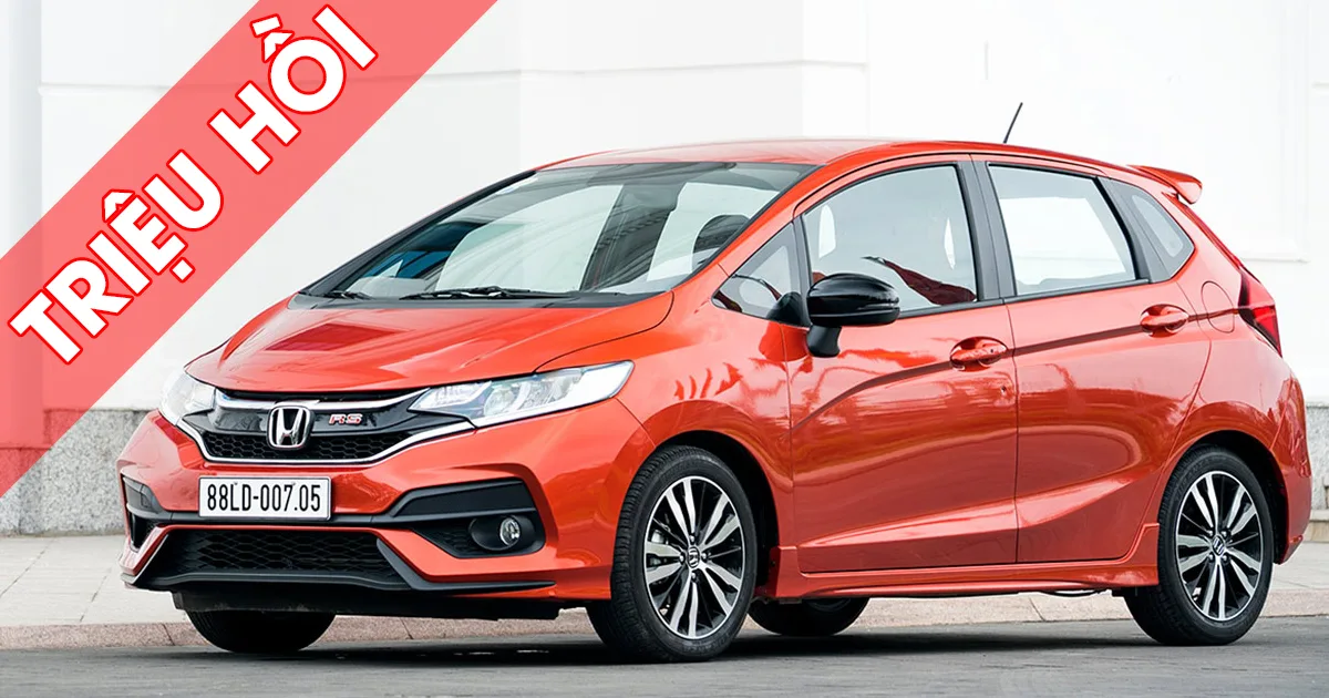 Triệu hồi xe Honda JAZZ, Civic, CR-V và Accord sản xuất từ 09/12/2017 đến 29/06/2018