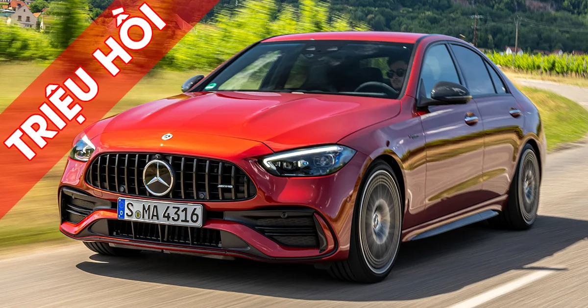 ​Triệu hồi xe Mercedes-Benz GLC200/GLC300/C200/C43 AMG sản xuất từ 03/2023 đến 09/2023