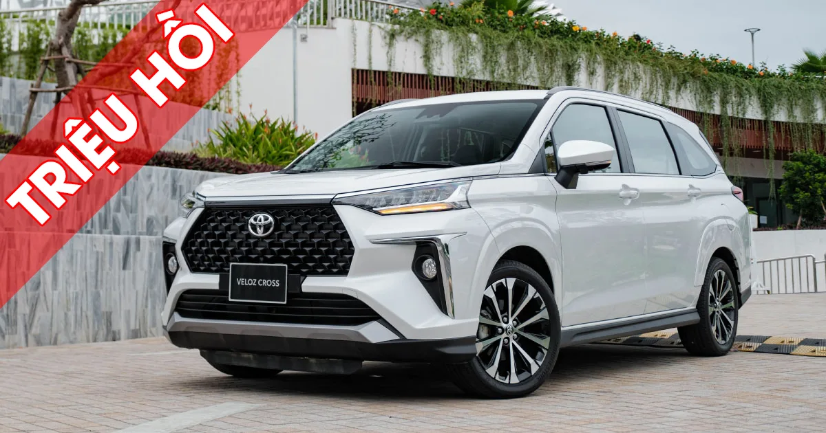 Triệu hồi xe Toyota Veloz và Avanza sản xuất từ 19/02/2024 đến 21/03/2024