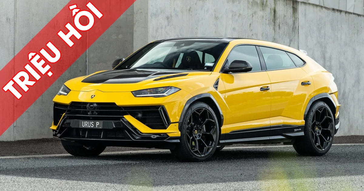 Triệu hồi xe Lamborghini Urus S và Urus Performante sản xuất từ tháng 11/2022 đến tháng 01/2024
