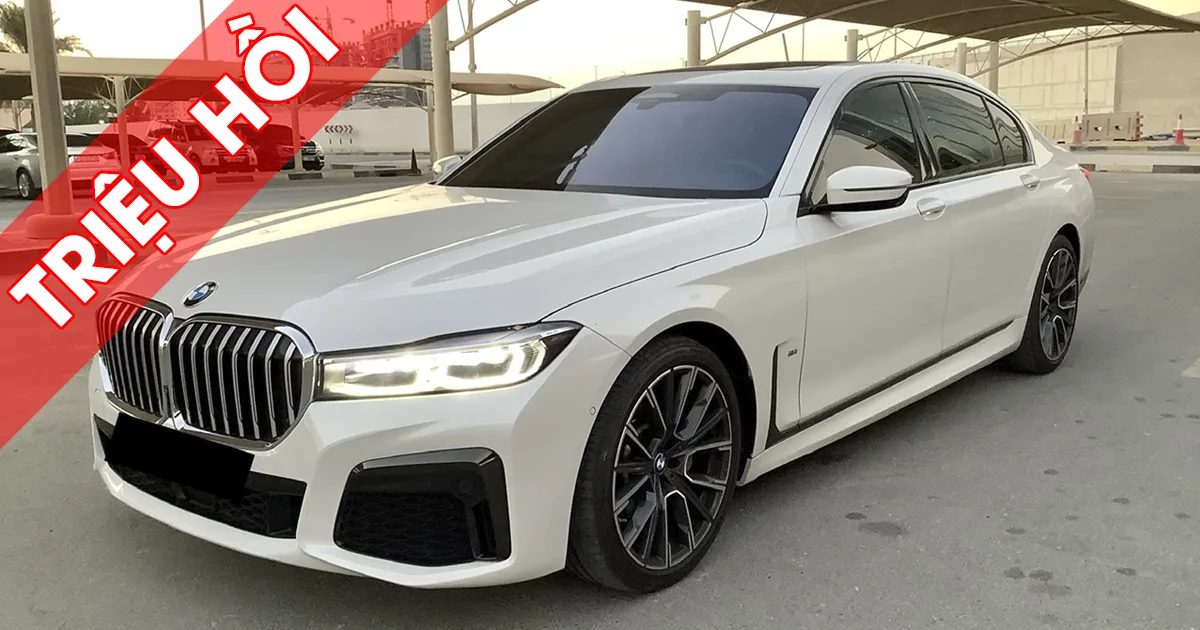 Triệu hồi xe BMW nhập khẩu các model sản xuất từ 31/08/2018 đến 09/03/2021